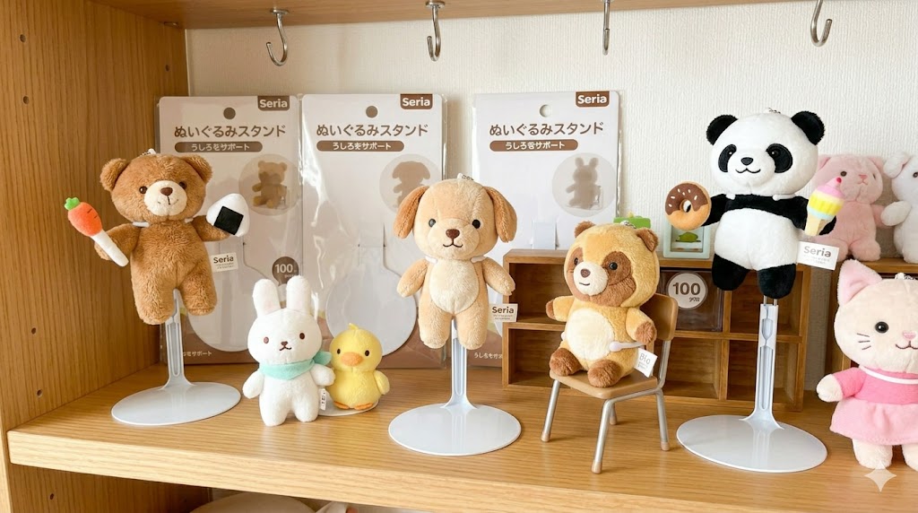 セリアのおすすめぬいぐるみスタンド