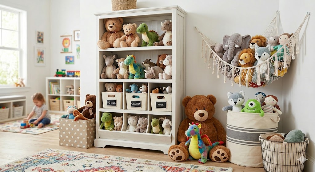 大きいぬいぐるみを収納できるニトリのアイテムは？